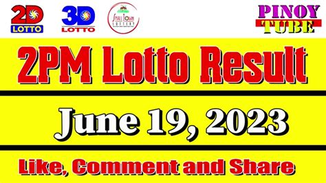 lotto result june 19 2023|PCSO Results Jun 19, 2023, Monday .